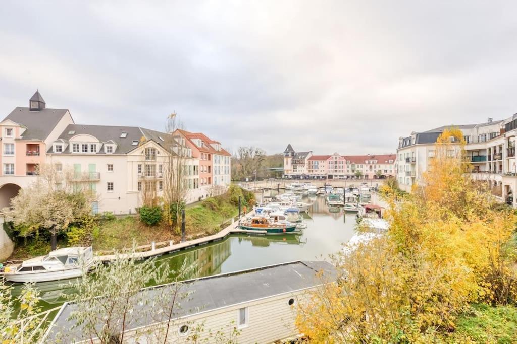Studio Vue Direct Sur Le Port De Cergy, Parking Prive Gratuit Exteriör bild