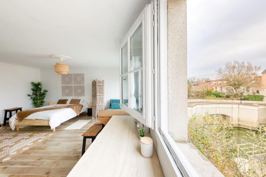 Studio Vue Direct Sur Le Port De Cergy, Parking Prive Gratuit Exteriör bild